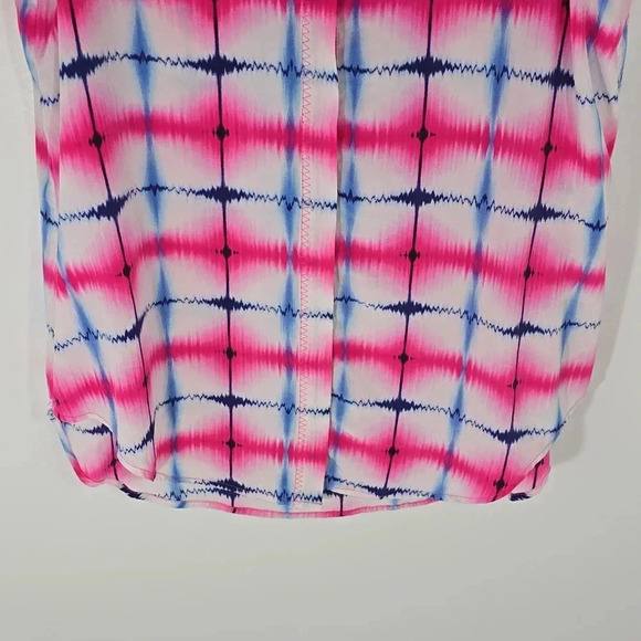{Michael Stars} Womens Tie Dye Sleveless Button-Down Blouse - Size S - Picture 6 of 11
